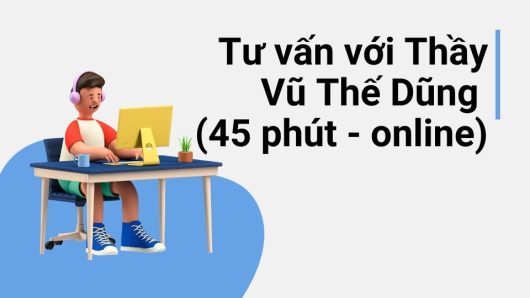 Tư vấn với Thầy Vũ Thế Dũng (45 phút - online)